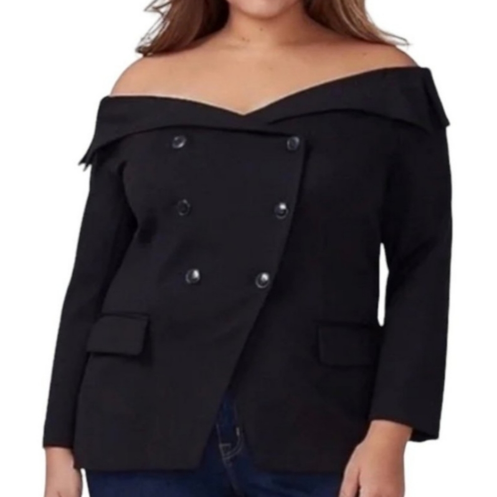 Lane Bryant Off the Shoulder Blazer